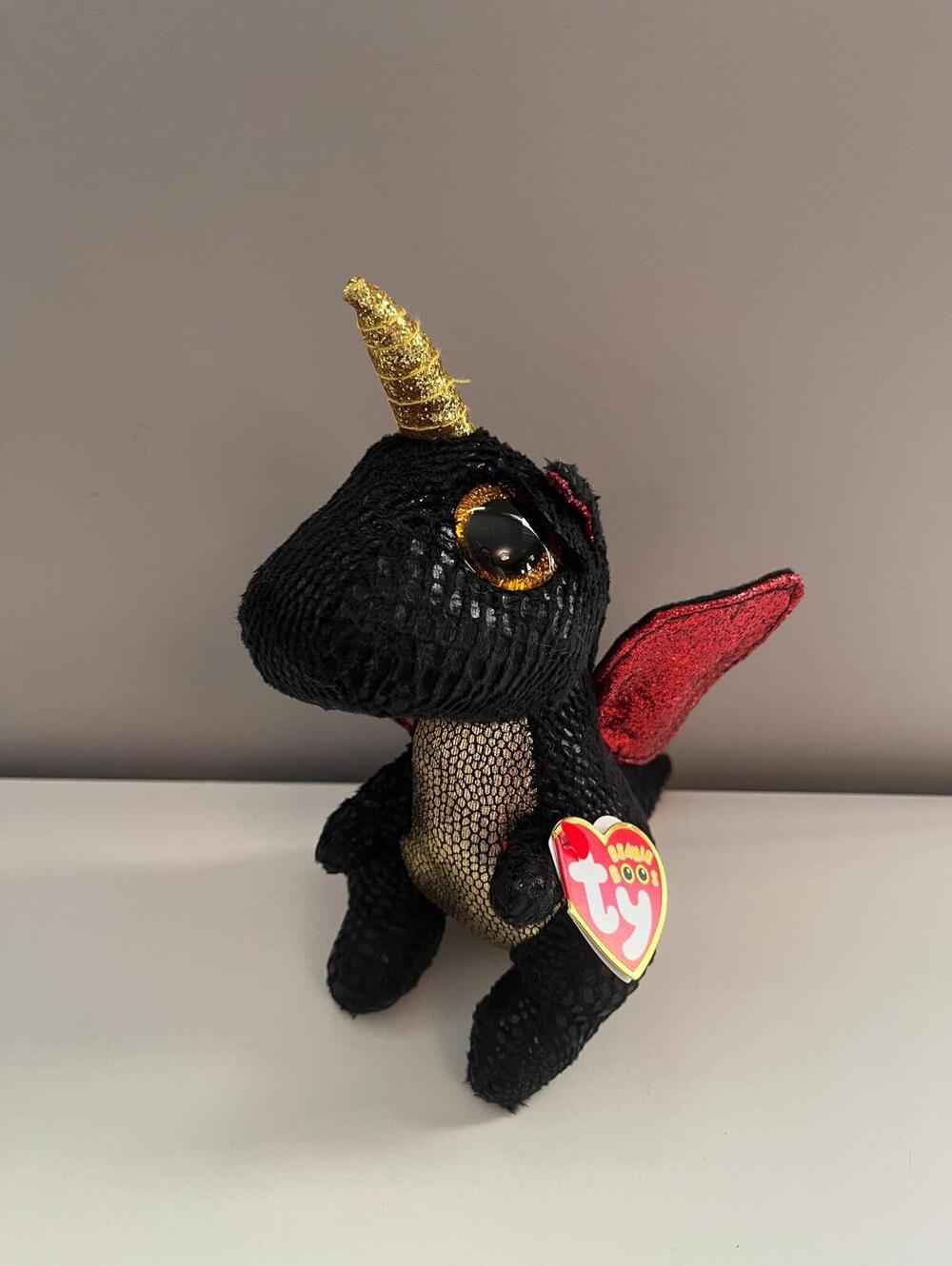 Ty Beanie Boo “Grindal” the Unidragon with Glitter Eyes (6 inch)